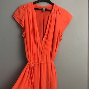 Coral Chiffon Sundress - Size 14 / Large